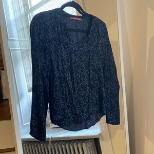 Comptoir des Cotonniers Black and Blue Top